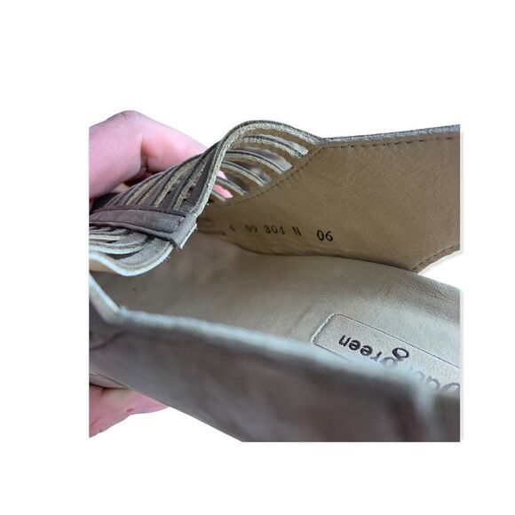 Paul Green Tan Leather Heel Slip On Sling back Sandal - Picture 7 of 7